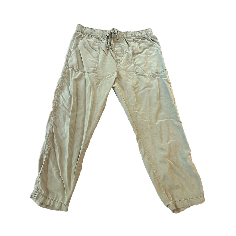Sanctuary Lyocell Womens Utility Pants L Olive Green Minimalist Gorpcore Casual